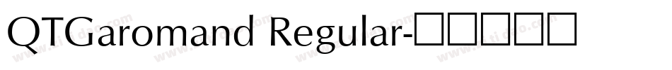 QTGaromand Regular字体转换